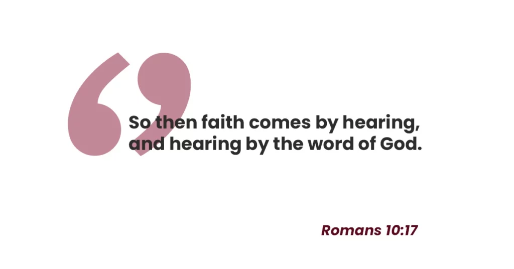 How to identify the voice of God faith comes by hearing